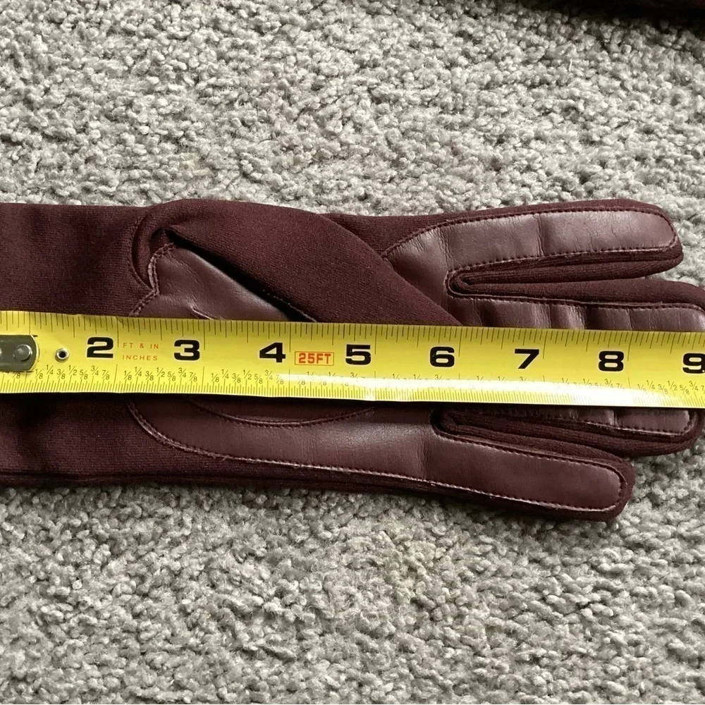 Vintage NOS Womens/Ladies OSFA Driving Gloves Burgundy w Thermal Insulation New! - Picture 9 of 10